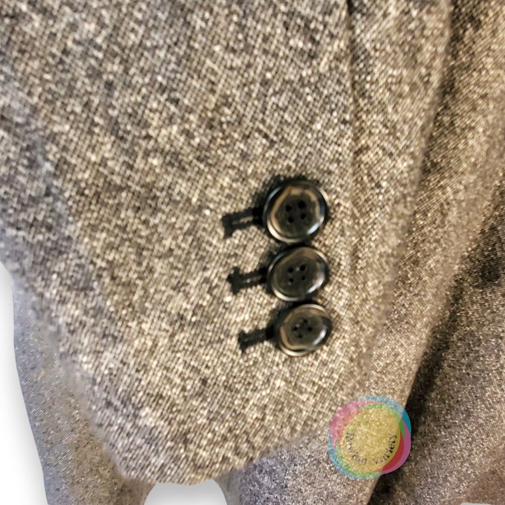 NWT Talbots Italian Wool Silk Tweed Blazer 14 Double Breasted - Picture 7 of 16